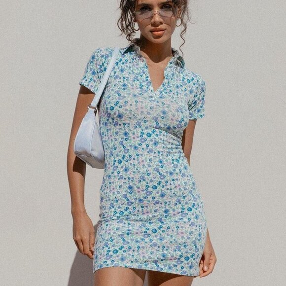 Motel floral Jeeves mini dress - Picture 1 of 5